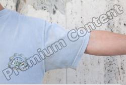 Forearm Man Casual Shirt T shirt Average Street photo references